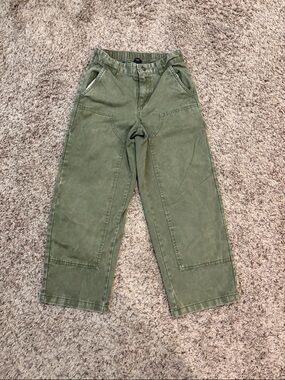 art class Olive Green Elastic Waist Pants